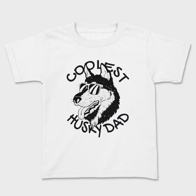 Dog Husky Dad, Tricou Copii