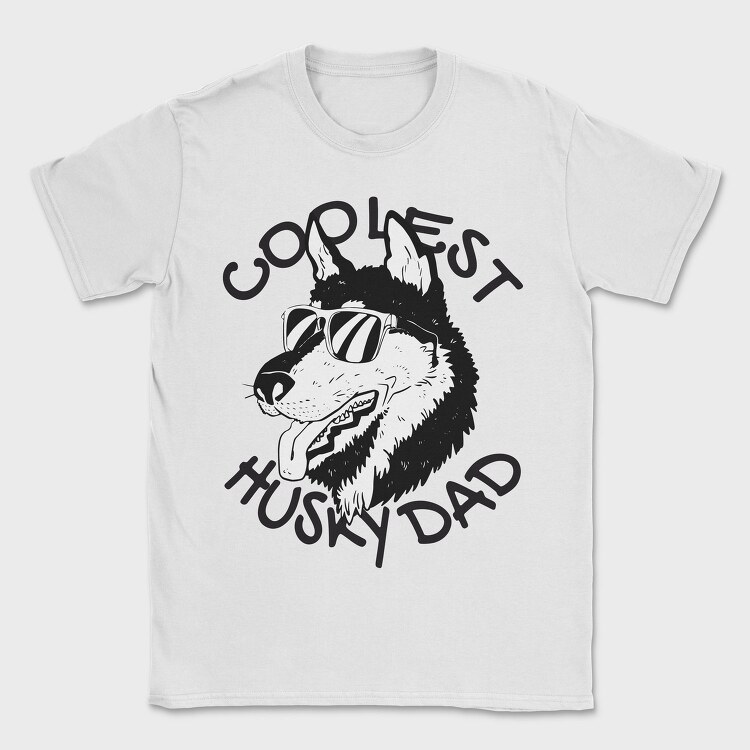 Dog Husky Dad, Tricou Barbati (Unisex)