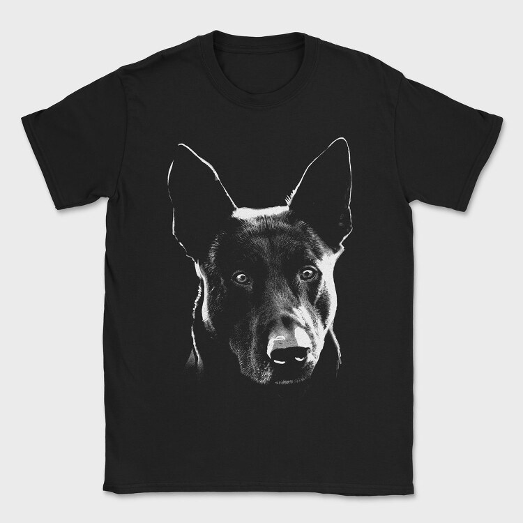 Dog Hollandse Herdershond Monochrome, Tricou Barbati (Unisex)