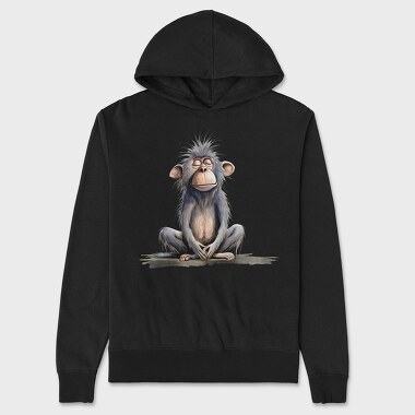 Monkey Sleeping, Hanorac Oversize Barbati (Unisex)