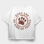 Dog Fingerprint, Tricou Oversize Barbati (Unisex)