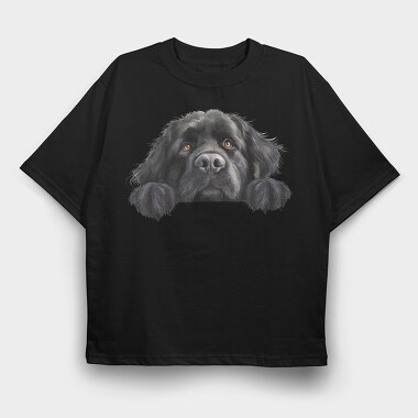 Newfoundland Lover, Tricou Oversize Barbati (Unisex)