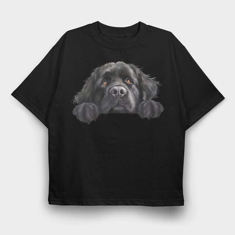 Newfoundland Lover, Tricou Oversize Barbati (Unisex)