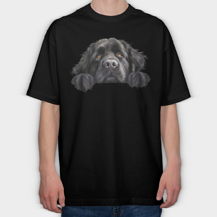 Newfoundland Lover, Tricou Oversize Barbati (Unisex)