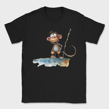 Monkey Smiling Clipart, Tricou Barbati (Unisex)