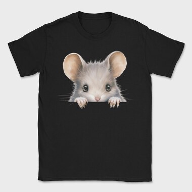 Mouse Face Peeking, Tricou Barbati (Unisex)