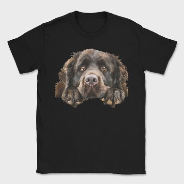 Newfoundland Peeking Face, Tricou Barbati (Unisex)