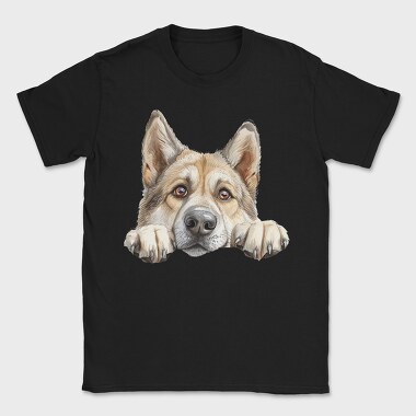 Norwegian Buhund Peep, Tricou Barbati (Unisex)