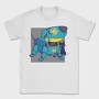 Dog Blue Robot, Tricou Barbati (Unisex)