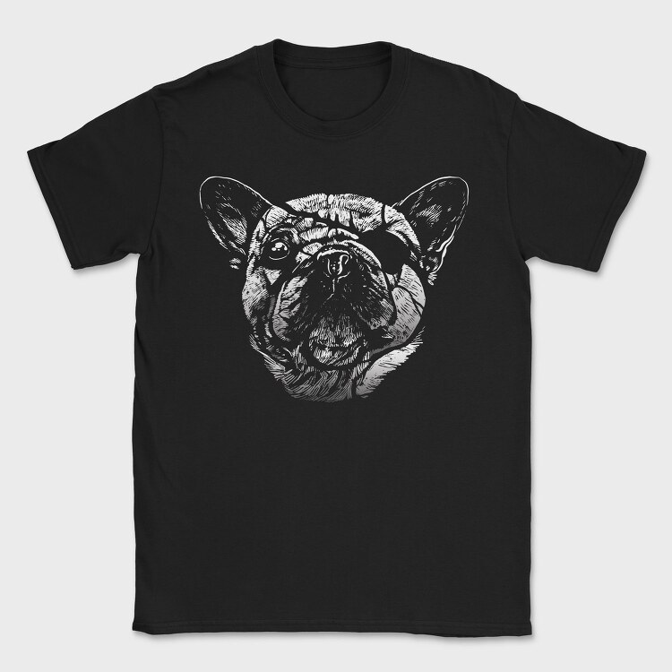 Dog Blindfold Portrait, Tricou Barbati (Unisex)