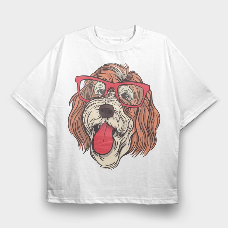 Dog Bernedoodle, Tricou Oversize Barbati (Unisex)
