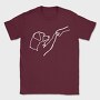 Dog and Man Lineart, Tricou Barbati (Unisex)