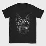 Doberman Dog Monochrome, Tricou Barbati (Unisex)