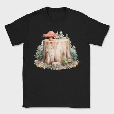 Mushroom Stump Forest, Tricou Barbati (Unisex)