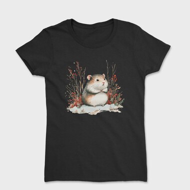 Mouse In Snow Bushes, Tricou Femei