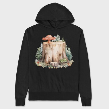 Mushroom Stump Forest, Hanorac Oversize Barbati (Unisex)
