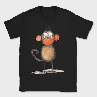 Monkey Standing Up, Tricou Barbati (Unisex)