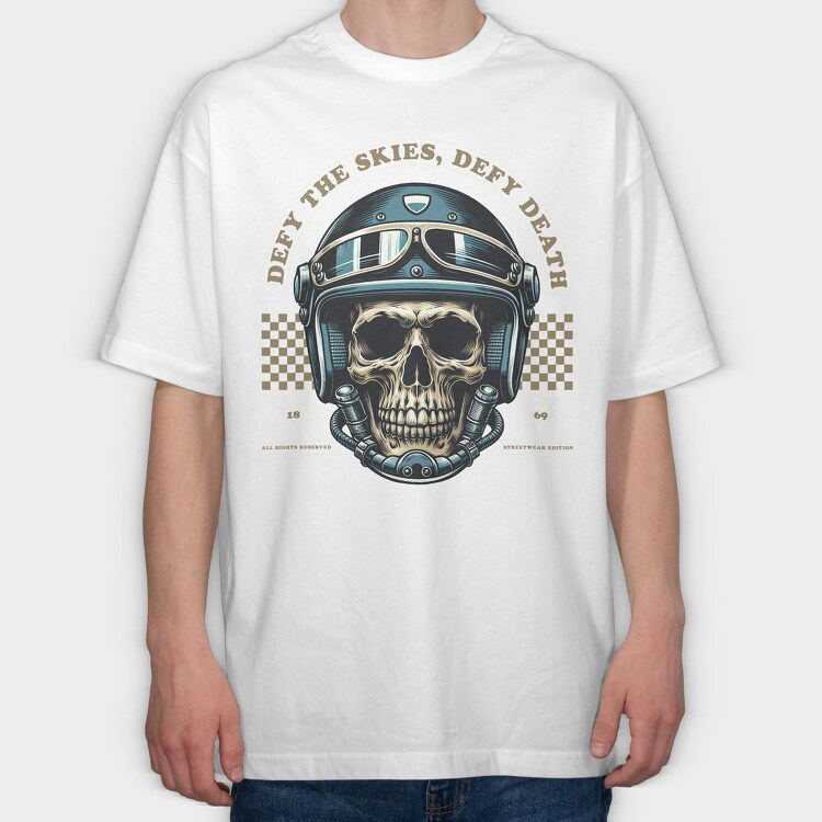 Defy the Skies, Tricou Oversize Barbati (Unisex)