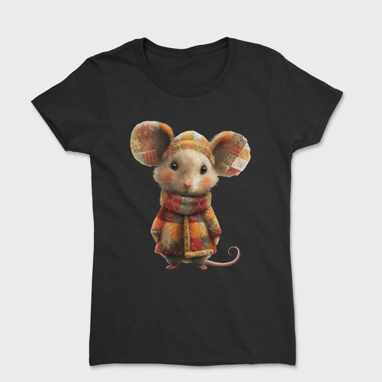 Mouse Patchwork, Tricou Femei