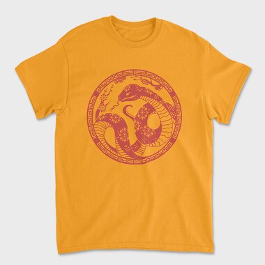 Traditional Chinese Snake Circle New Year, Tricou Barbati (Unisex)