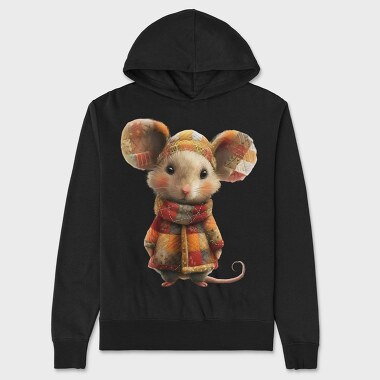 Mouse Patchwork, Hanorac Oversize Barbati (Unisex)