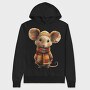 Mouse Patchwork, Hanorac Oversize Barbati (Unisex)