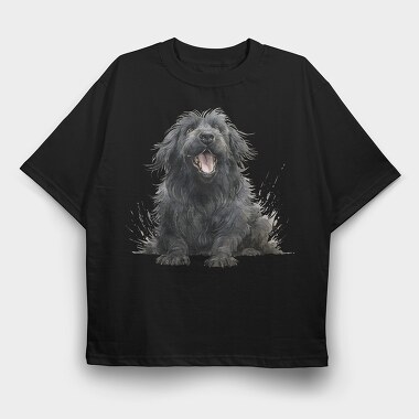 Newfoundland Smile, Tricou Oversize Barbati (Unisex)