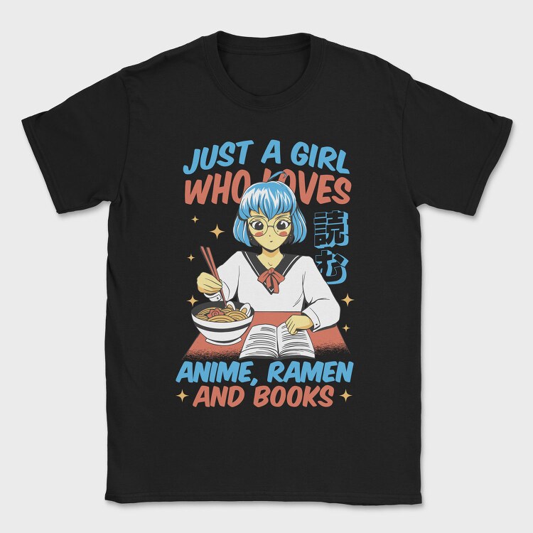 Anime Ramen And Book Lover, Tricou Barbati (Unisex)