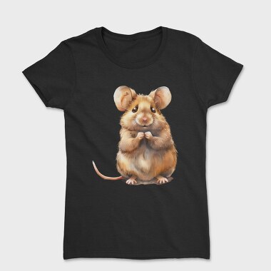 Mouse Prayer Cute, Tricou Femei