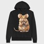 Mouse Prayer Cute, Hanorac Oversize Barbati (Unisex)