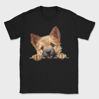 Norwich Terrier Peeking, Tricou Barbati (Unisex)