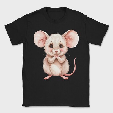 Mouse Praying Cute, Tricou Barbati (Unisex)