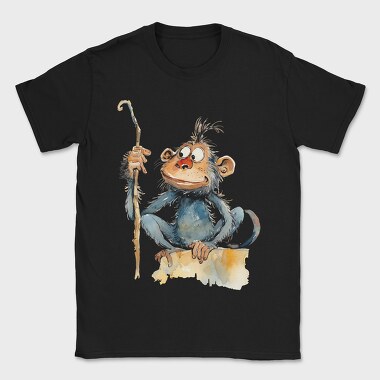 Monkey Walking Stick, Tricou Barbati (Unisex)