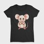 Mouse Praying Cute, Tricou Femei