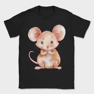 Mouse Sitting Arms Crossed, Tricou Barbati (Unisex)