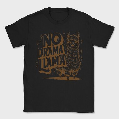No Drama Llama, Tricou Barbati (Unisex)