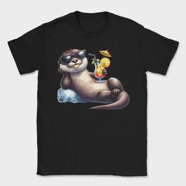 Otter Sunglasses Cocktail, Tricou Barbati (Unisex)