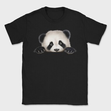 Panda Face Peeking, Tricou Barbati (Unisex)