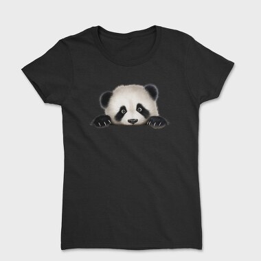 Panda Face Peeking, Tricou Femei