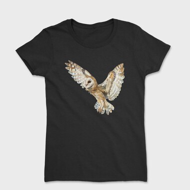 Owl Flying Clipart, Tricou Femei