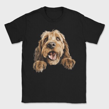 Otterhound Peeking, Tricou Barbati (Unisex)