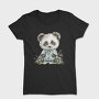 Panda In Floral Dress, Tricou Femei