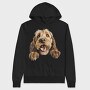 Otterhound Peeking, Hanorac Oversize Barbati (Unisex)