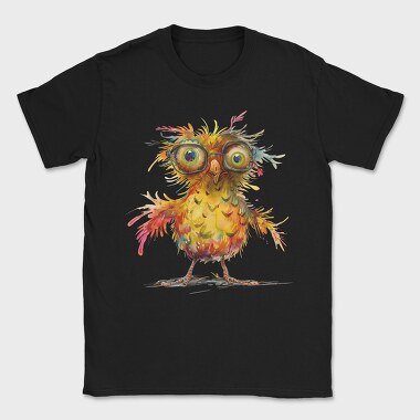 Owl Glasses Colorful, Tricou Barbati (Unisex)