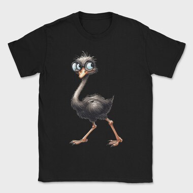 Ostrich Glasses Grinning, Tricou Barbati (Unisex)