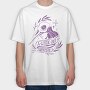 Witchy Quote Modern Witch A Little Bit Witchy Tote, Tricou Oversize Barbati (Unisex)
