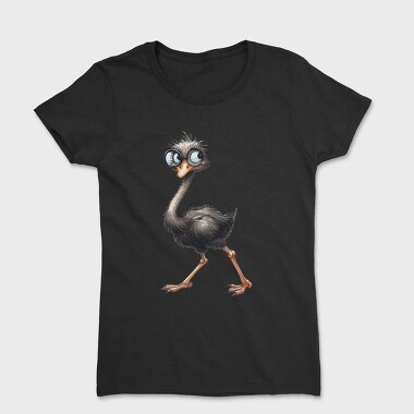 Ostrich Glasses Grinning, Tricou Femei