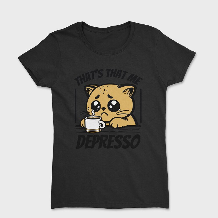 Depresso Cat, Tricou Femei