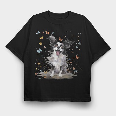 Papillon Butterflies Smile, Tricou Oversize Barbati (Unisex)