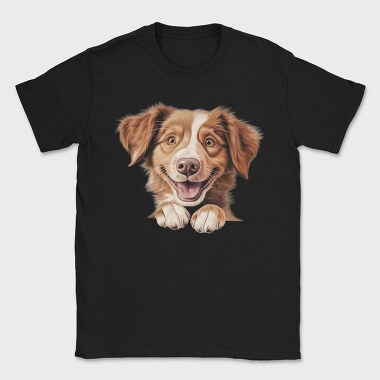 Nova Scotia Duck Toller Peeking, Tricou Barbati (Unisex)